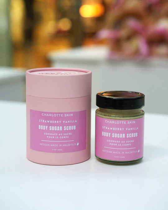 Charlotte-Skin-Body-Sugar-Scrub-Strawberry-Vanilla-new-DodoMarket-delivery-Mauritius