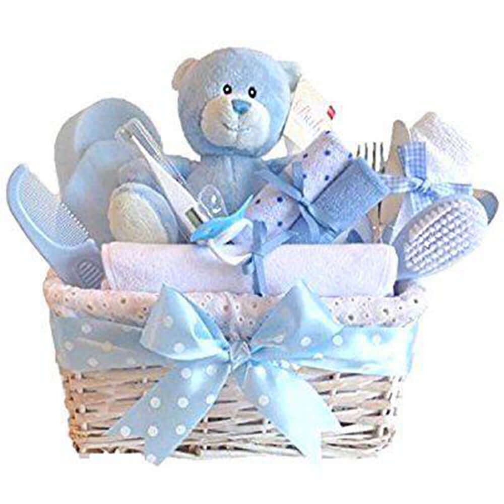 Deluxe Welcome Baby Gift Basket - Main Image