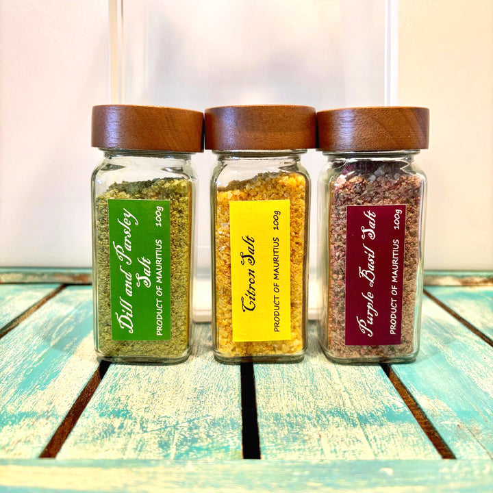 Gourmet-Flavored-3-Salts-Dill-Parsley-Citron-Purple-Basil-DodoMarket-delivery-Mauritius