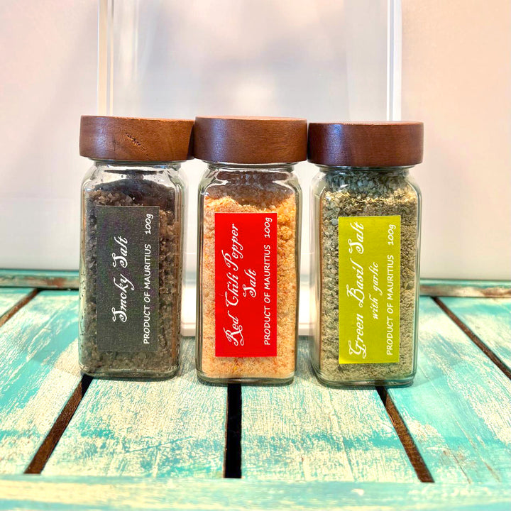 Gourmet-Flavored-3-Salts-Smoky-Red-Chili-Green-Basil-DodoMarket-delivery-Mauritius