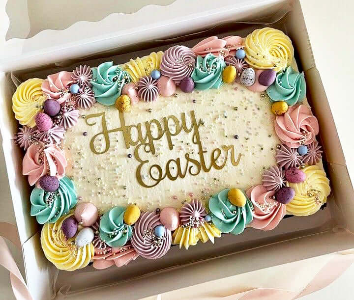 Happy Easter Slab Cake Easter Gifts delivery in Mauritius