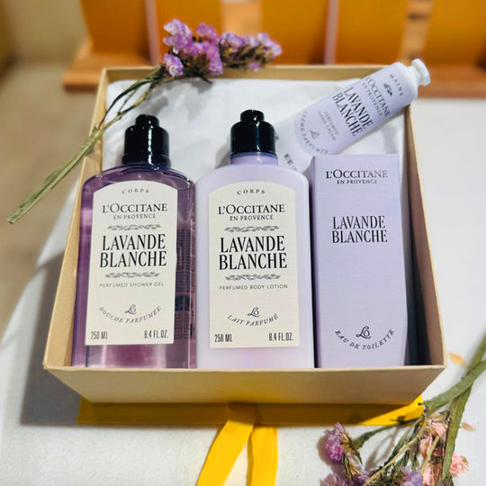 L_Occitane White Lavender Deluxe Giftset new look Dodomarket delivery Mauritius