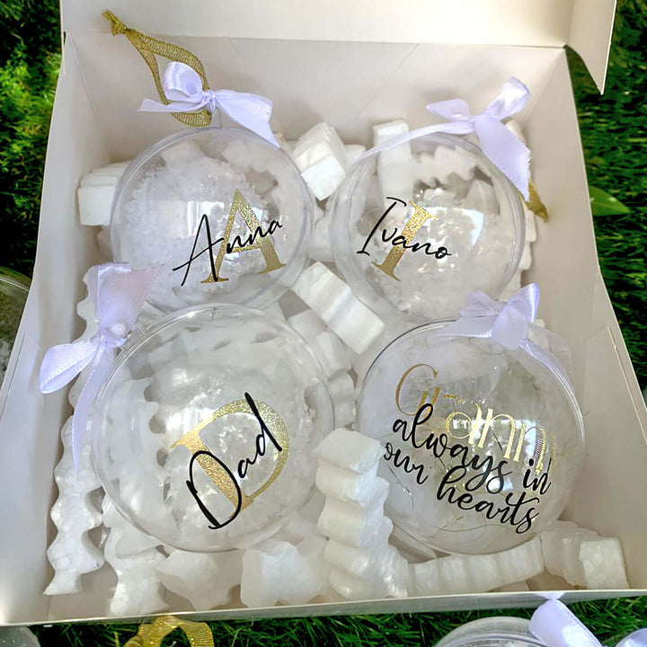 Personalized Christmas Tree Bubbles