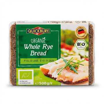 Quickbury Organic Whole Rye Bread 500g Delivery Mauritius