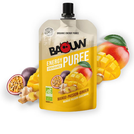 Baouw Organic Energy Puree Mango-Passion-Ginger 90g Delivery Mauritius