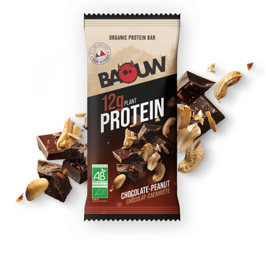Baouw Organic Protein Bar Chocolate-Peanut 50g Delivery Mauritius