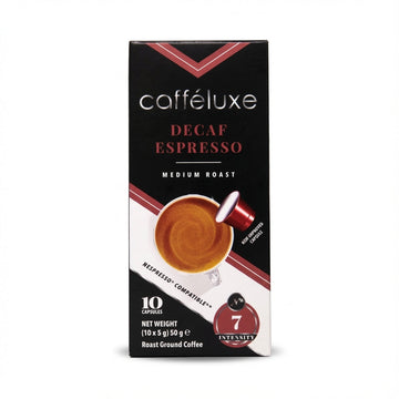 Caffeluxe Decaf 10 Capsules 50g Delivery Mauritius