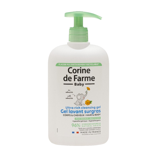 Corine de Farme Baby Gel Lavant Surgras Corps & Cheveux 500ml Delivery Mauritius