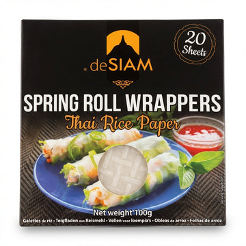 deSIAM Thai Rice Paper Spring Roll Wrappers 100g
