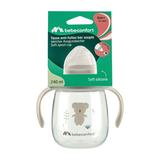 Bébé Confort Anti-Leak Cup 240ml Wild Animals Soft Sand baby gift Delivery Mauritius