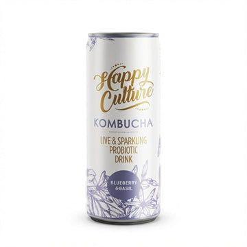 Happy Culture Kombucha Blueberry Basil 300ml Delivery Mauritius
