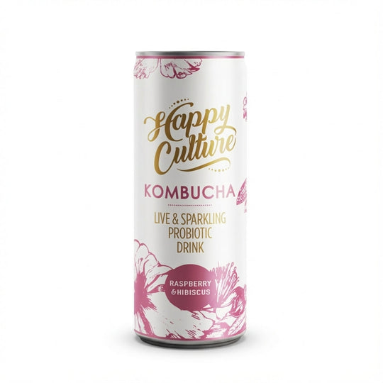 Happy Culture Kombucha Raspberry Hibiscus 300ml Delivery Mauritius