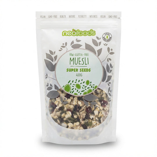 NeoFoods Gluten Free RAW Muesli Superseeds 400g Delivery Mauritius