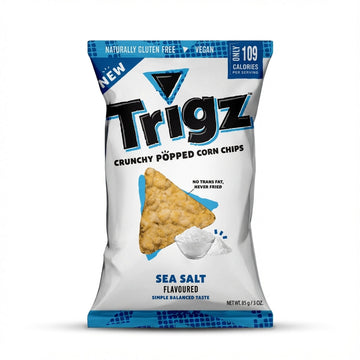 Trigz Nature Sea Salt Popped Corn Chips 85g Delivery Mauritius