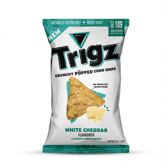 Trigz White Cheddar Popped Corn Chips 85g Delivery Mauritius