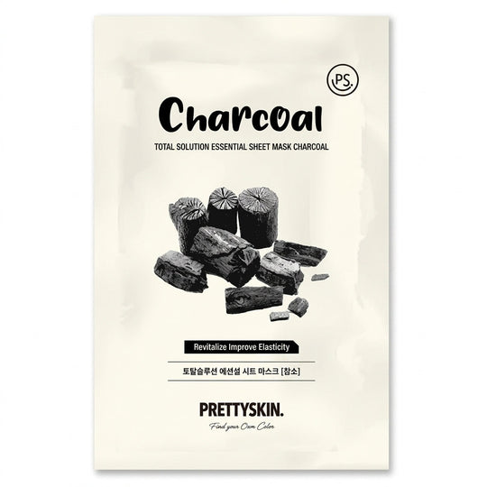 PrettySkin Total Solution Essential Sheet Mask Charcoal Delivery Mauritius