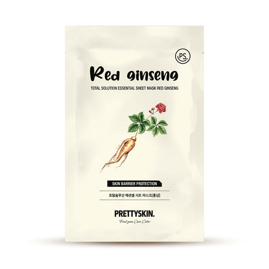 PrettySkin Total Solution Essential Sheet Mask Red Ginseng Delivery Mauritius