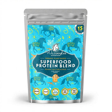 Wazoogles Superfood Protein Blend Peanut Butterlicious 500g Delivery Mauritius