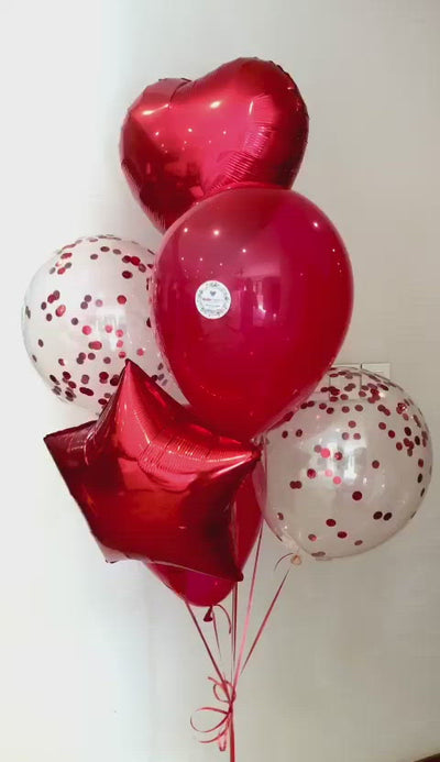 Helium Balloons Bouquet - Love is in the Air
