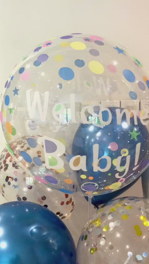 Air-Inflated Balloons Bouquet - Welcome Baby!