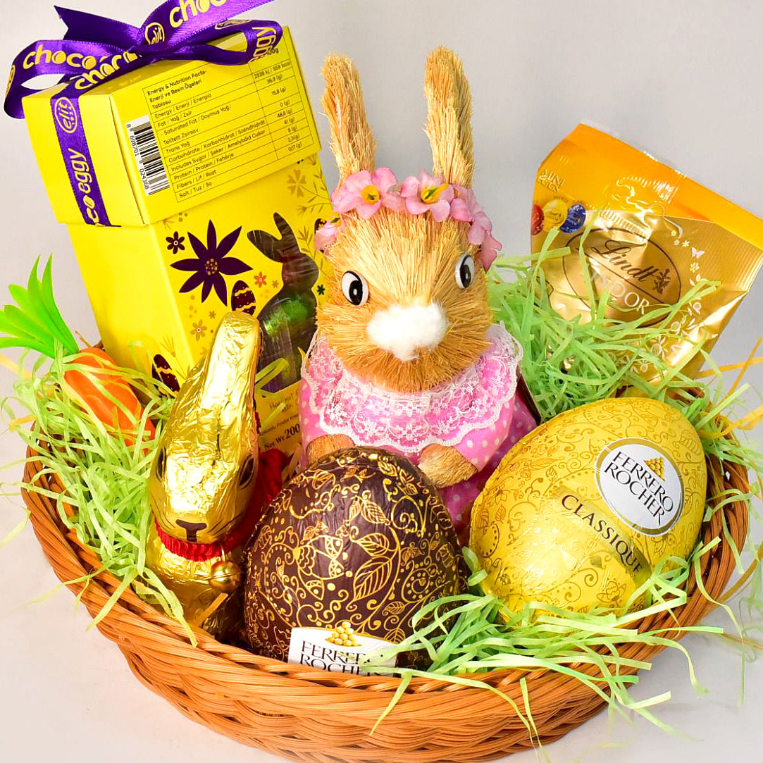 Easter Bunny Hamper Basket Easter Gifts delivery Mauritius