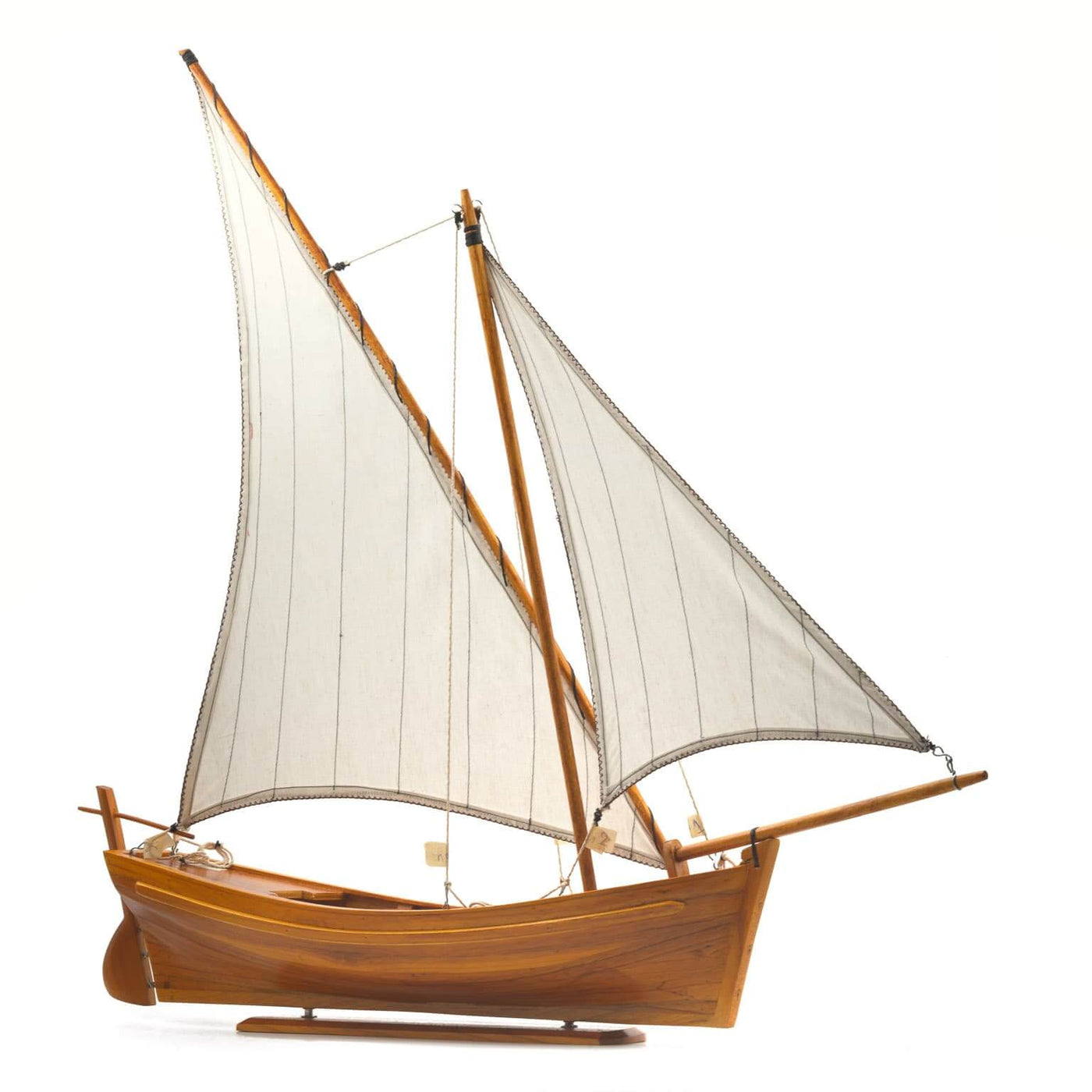 Mauritius-Handmade-Ship-Model-Traditional Pirogue "Kingfisher"-DodoMarket-Souvenirs
