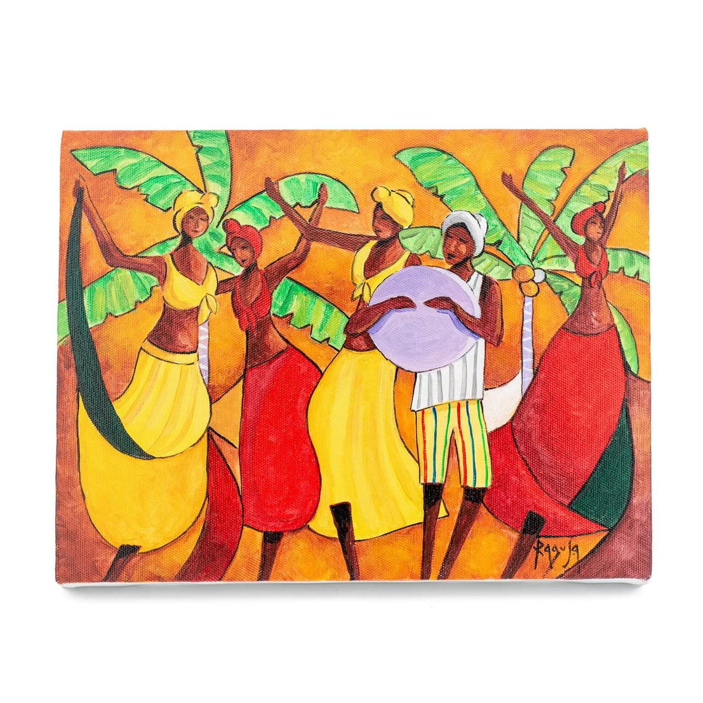Mauritius-Authentic-HandMade-Painting-Pino Ragusa, "Le Sega"-DodoMarket