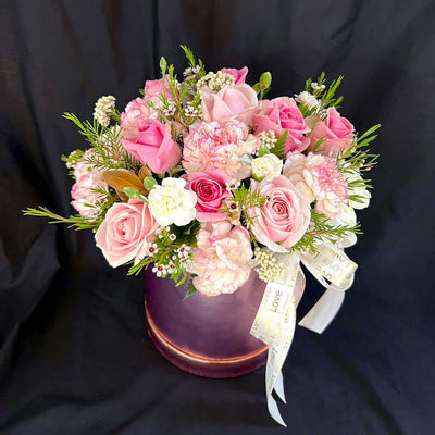 Tender-Touch-Flower-Box-in-pink-DodoMarket-Delivery-Mauritius