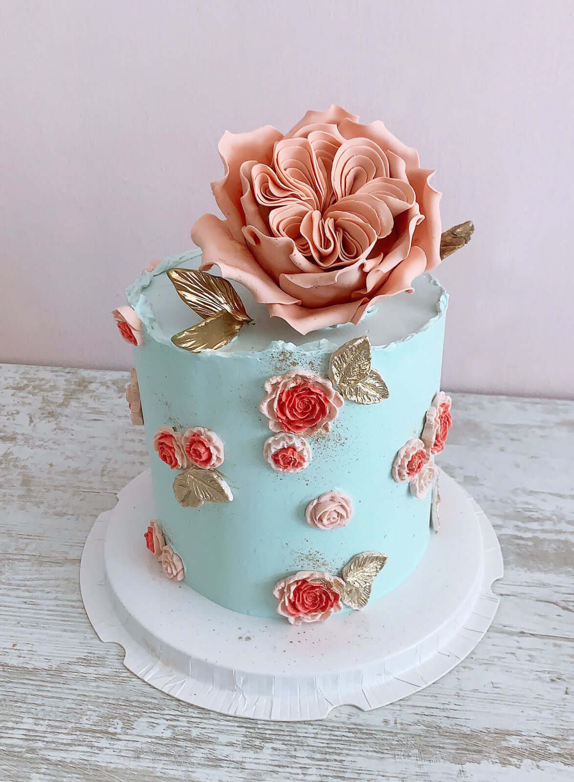 Vintage Floral Cake Birthday Cake Delivery in Mauritius