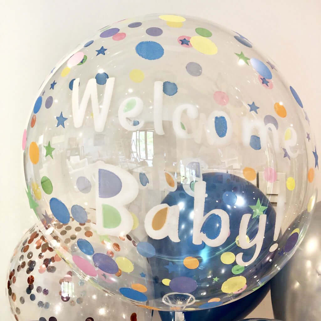 Air-Inflated Balloons Bouquet - Welcome Baby!