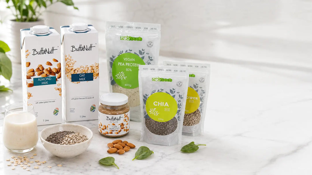 Plant-based kitchen essentials from DodoFresh, delivered across Mauritius