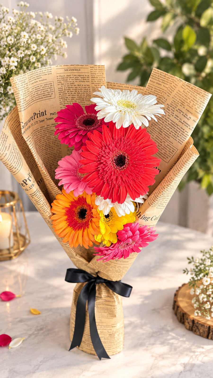 8-Gerberas-Bouquet-DodoMarket-delivery-Mauritius