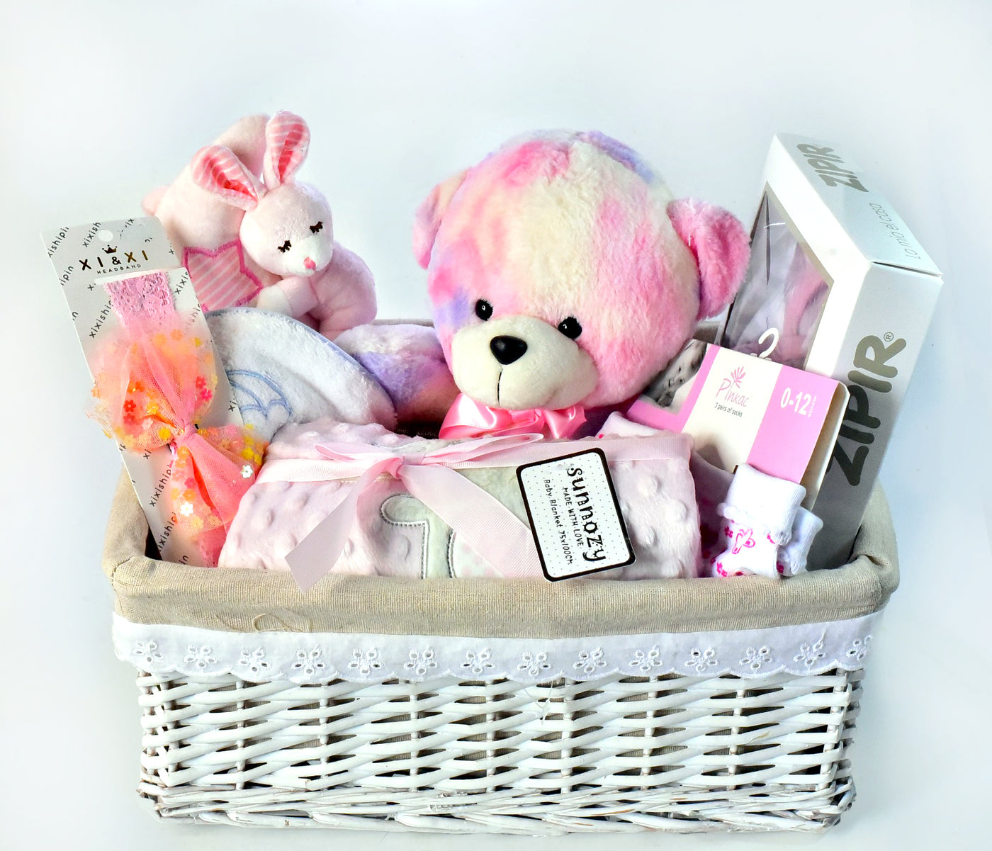 Adorable-Gift-basket-Welcome-Baby-pink-DodoMarket-delivery-Mauritius