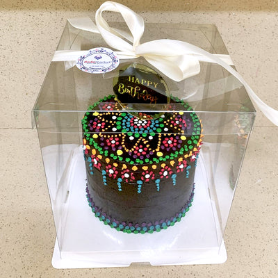 Arabesque-Chocolate-Birthday-Cake-2023-with-topping-in-box-DodoMarket-Mauritius