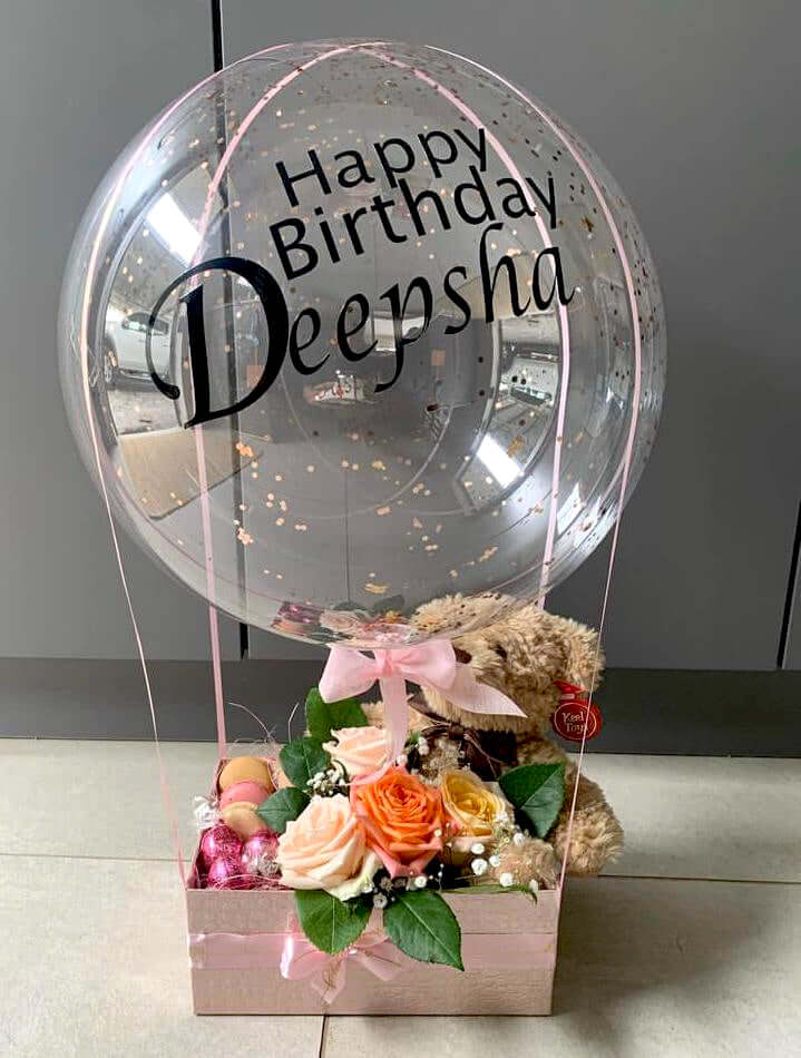 Balloon-Teddy-Plush-Flowers-Goodies-Box-XL-DodoMarket-delivery-Mauritius