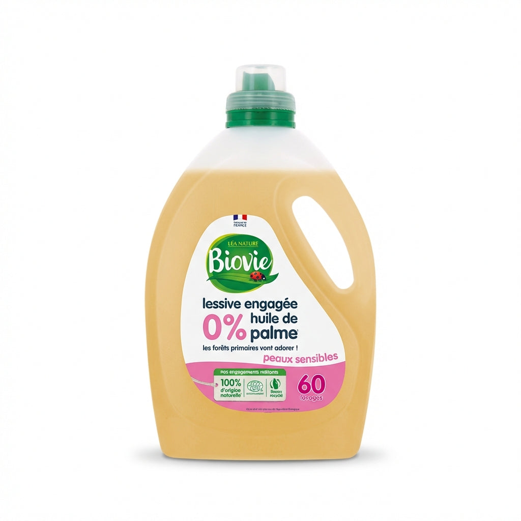 Biovie Eco Laundry Detergent 0% Palm Oil Sensitive Skin 3L Delivery Mauritius
