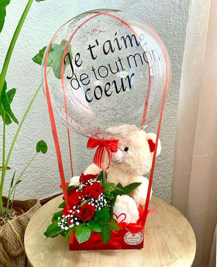 Bubble-Balloon-Box-Flowers-Valentines-Teddy-Super-Large-Plush-DodoMarket-delivery-Mauritius