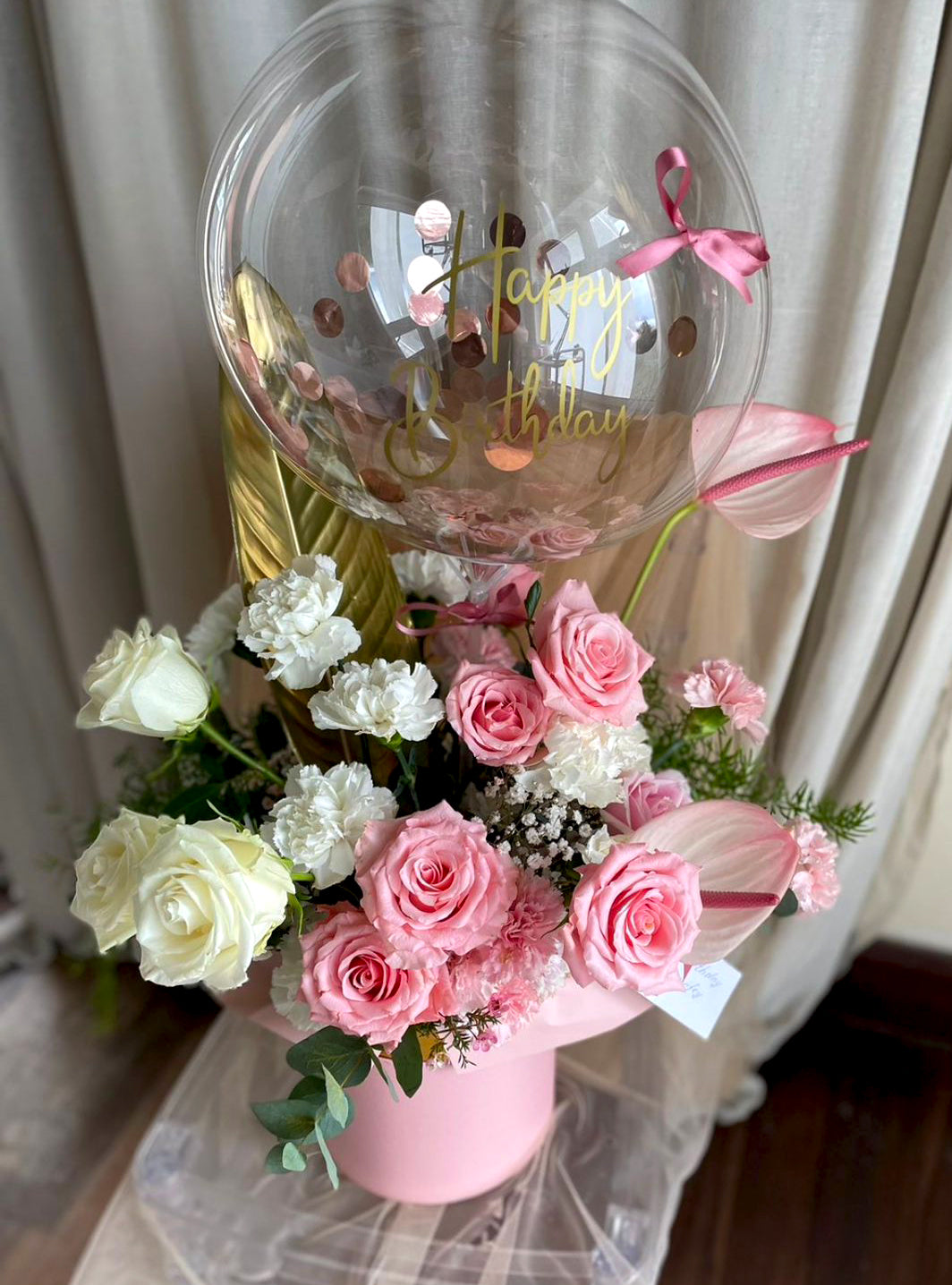Bubble-Balloon-Flower-Box-Large-DodoMarket-delivery-Mauritius