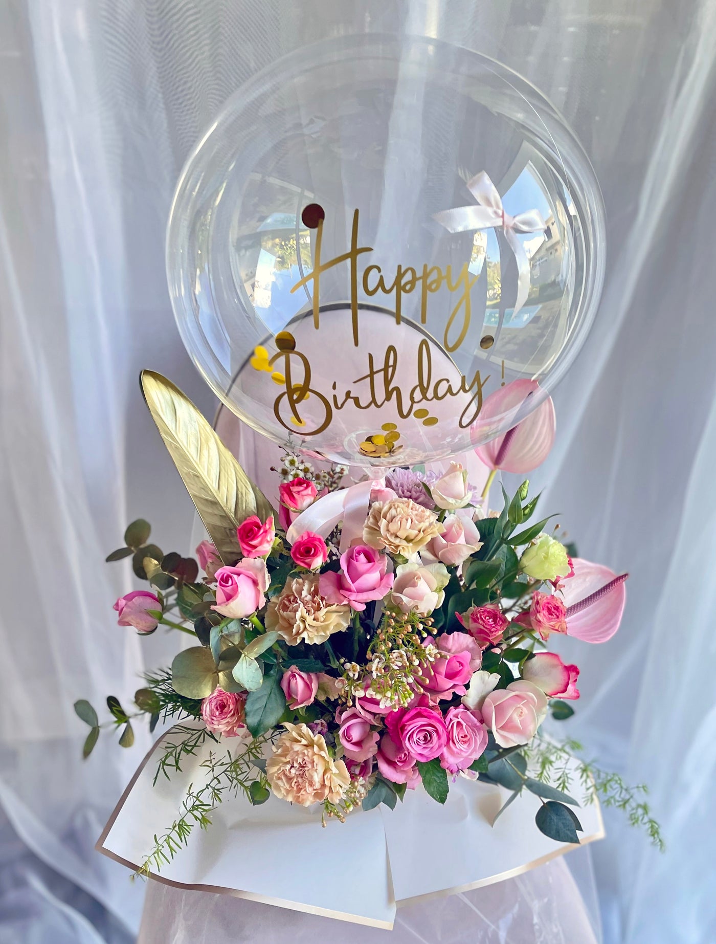 Bubble-Balloon-Flower-Box-June-2025-DodoMarket-delivery-Mauritius