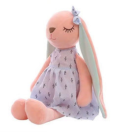 Charming Bunny in Dress Plush Toy