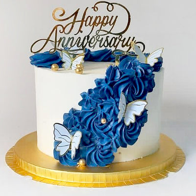 Butterfly-Birthday-Cake-w-topper-navy-blue-DodoMarket-delivery-Mauritius