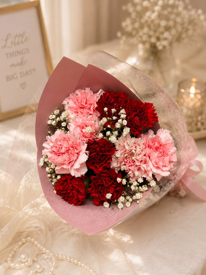 Carnation-Kiss-bouquet-DodoMarket-delivery-Mauritius