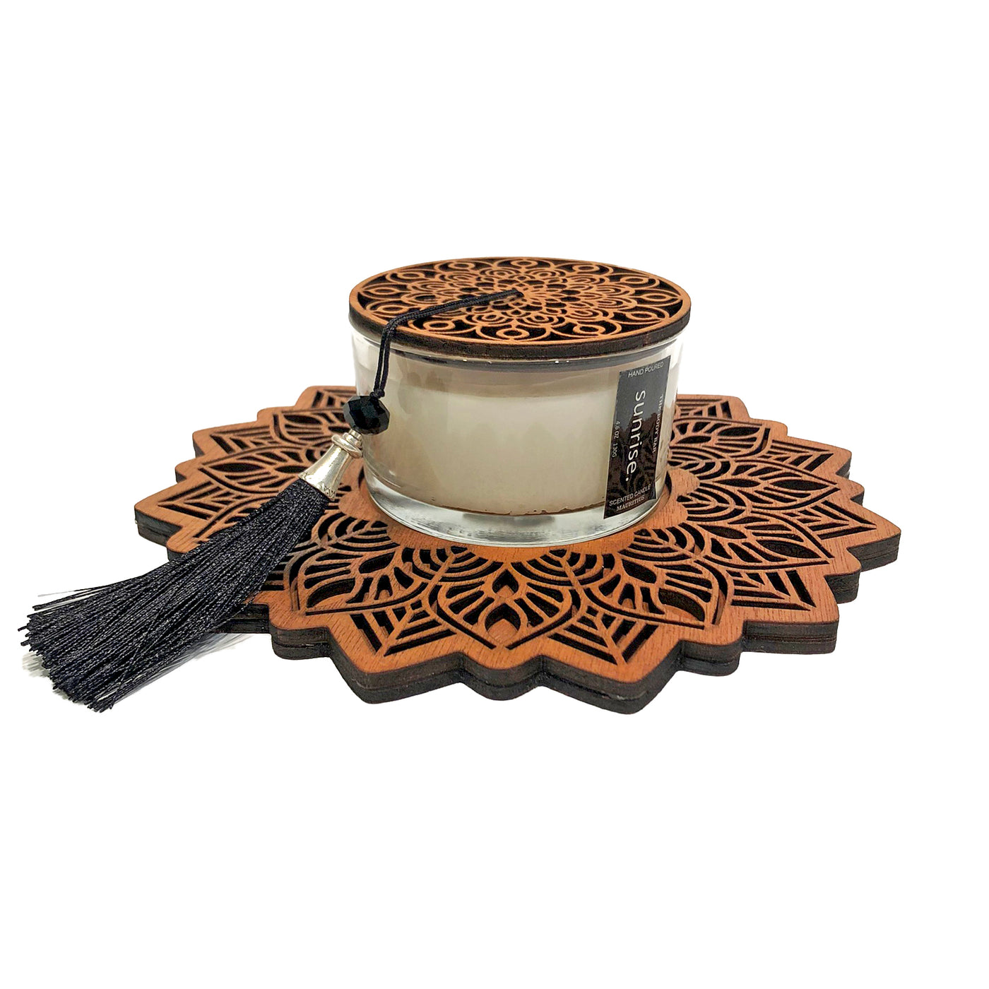 Centerpiece-Wooden-Carved-Candle-Coaster-2024-DodoMarket-delivery-Mauritiu