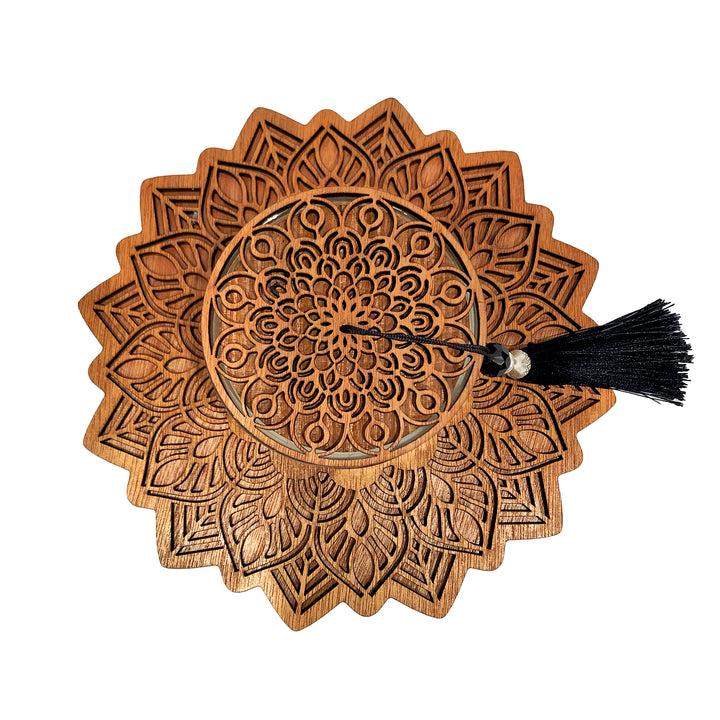 Centerpiece-Wooden-Carved-Candle-Coaster-top-DodoMarket-delivery-Mauritius