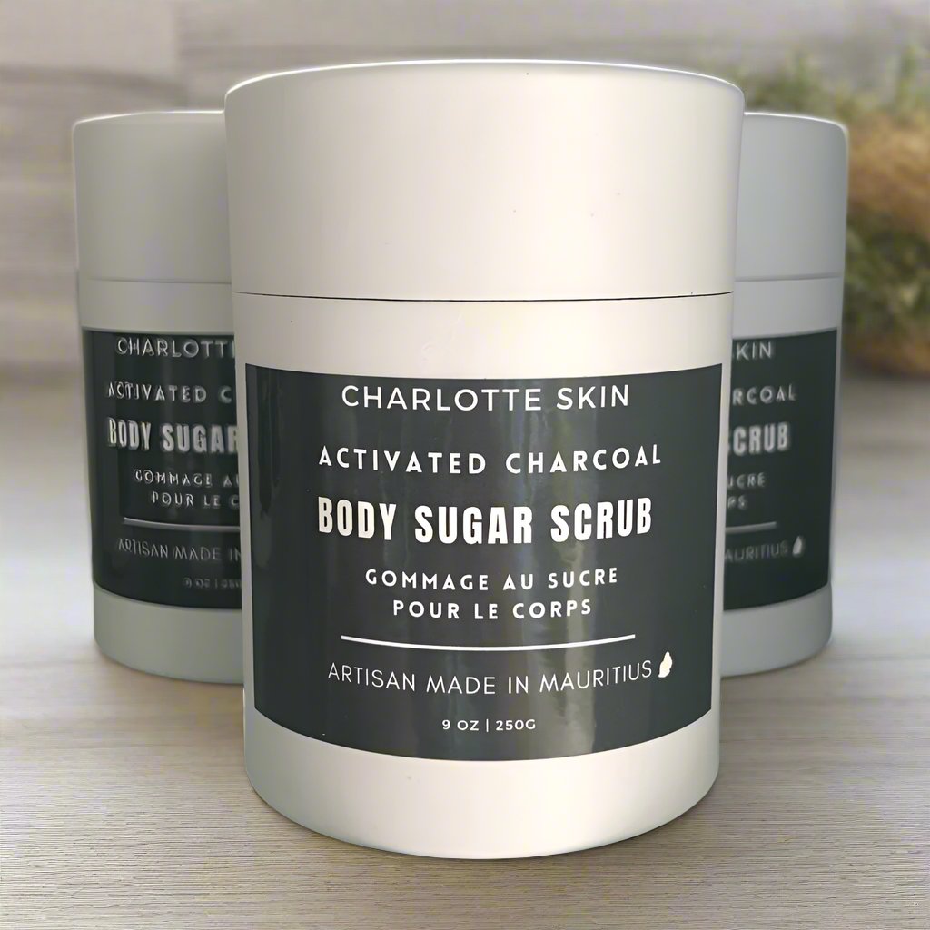 Charlotte-Skin-Body-Sugar-Scrub-Activated-Charcoal-2024-DodoMarket-delivery-Mauritius-Mens