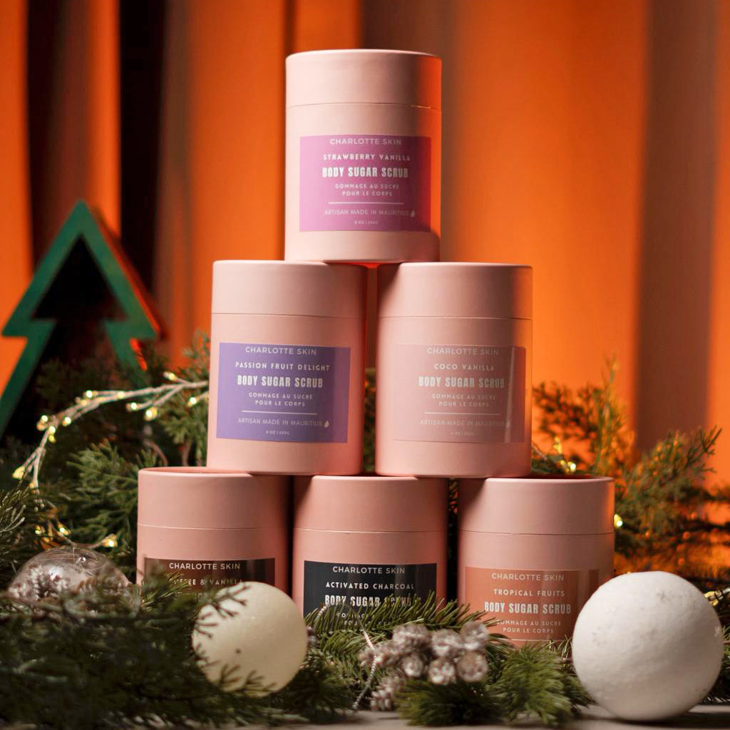 Charlotte-Skin-Body-Sugar-Scrub-Flavors-Christmas-DodoMarket-delivery-Mauritius