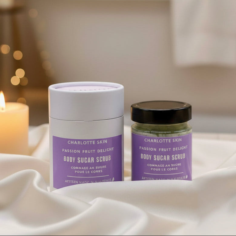 Charlotte-Skin-Body-Sugar-Scrub-Passion-Fruit-2025-DodoMarket-delivery-Mauritius