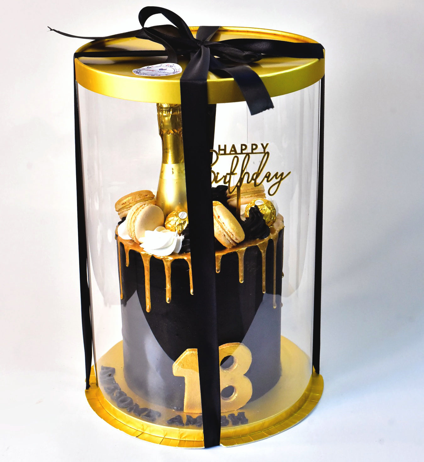 Chocolate-Bottle-Birthday-Cake-25-serves-in-box-DodoMarket-delivery-Mauritius