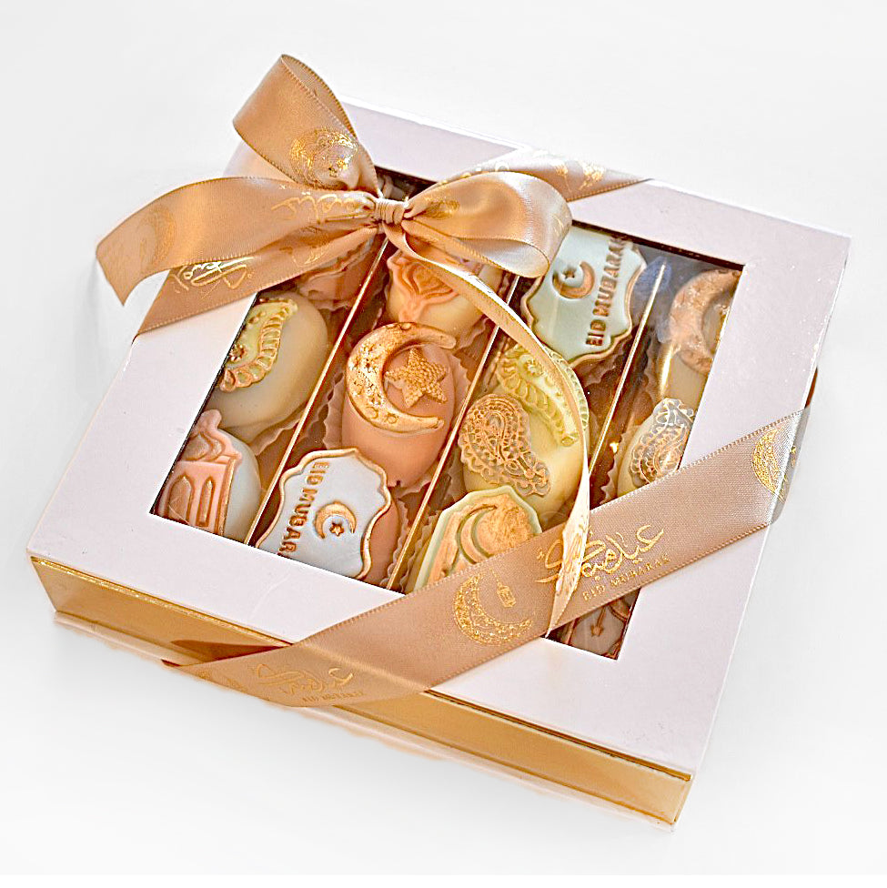 Chocolate-Date-Box-gift-Eid-ribbon-decor-Dodomarket-delivery-Mauritius