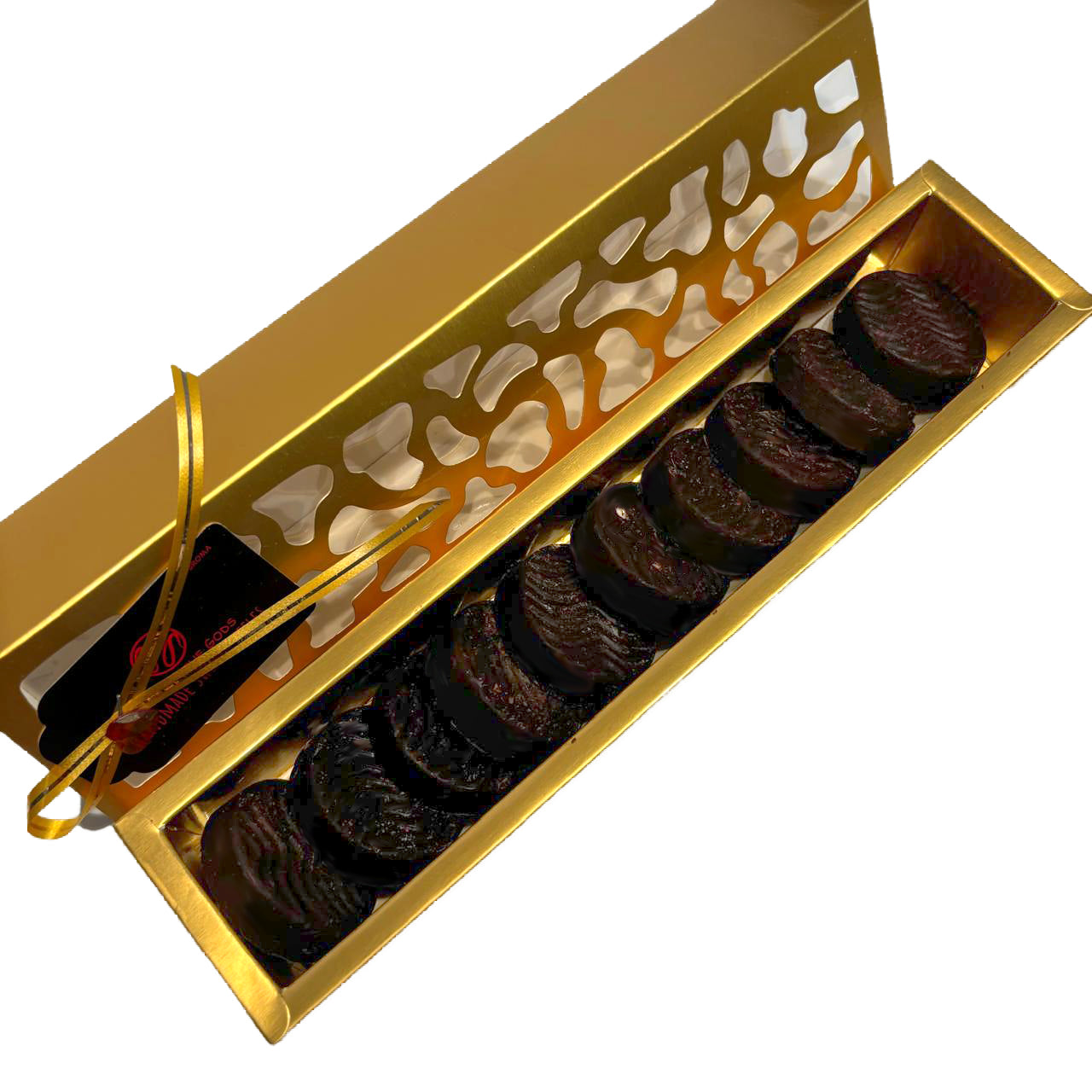 Chocolate-Medallion-Sugar-free-Golden-Gift-Box-open-DodoMarket-delivery-Mauritius